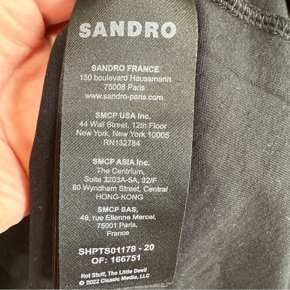 Sandro Mens Hot Stuff Little Devil Short Sleeve T-Shirt - Picture 7 of 7